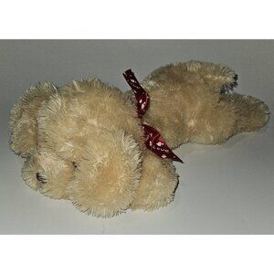 Best Made Toys Tan Puppy Dog Plush Valentine's Day Red Heart Bow Stuffed Animal
